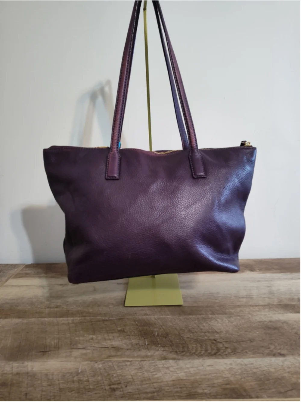 Women's Kate Spade Purple Leather Tote Bag